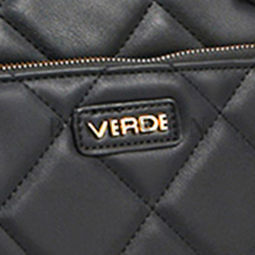 Τσάντα Ώμου Shopper Καπιτονέ Verde 16-6239 Μαύρη
