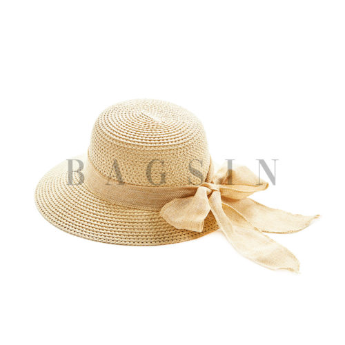 Καπέλο Ψάθινο Με Φιόγκο Verde 05-0678 Μπεζ