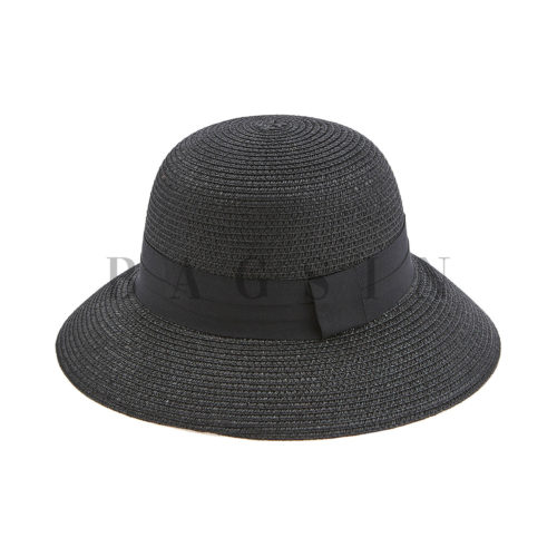 Καπέλο Ψάθινο Με Αλυσίδα Verde 05-0729 Μαύρο