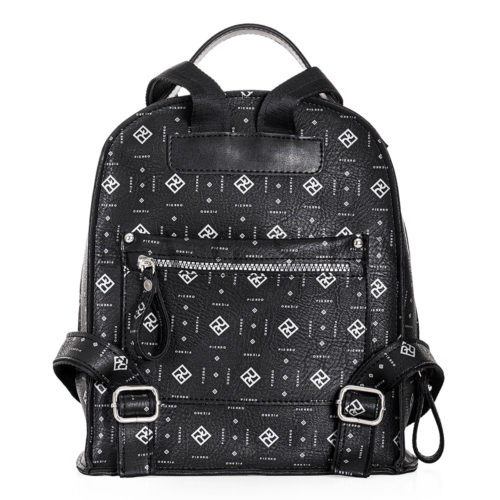 Σακίδιο Πλάτης Με Λογότυπο Pierro Backpack 90652PM Μαύρο