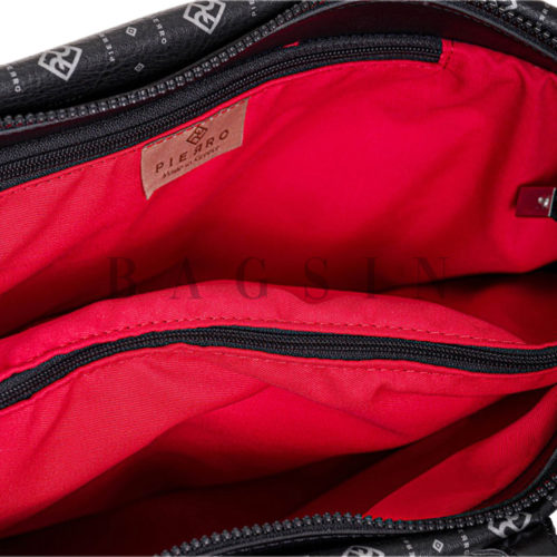 Τσάντα Ώμου Shopper Τριθέσια Με Λογότυπο Pierro 90793PM